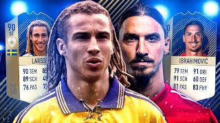 FIFA 18 ICON LARSSON vs IBRAHIMOVIC Squad Builder Battle [upl. by Aratas919]