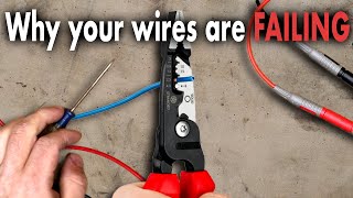 Every one should know this How to use wire strippers like a pro [upl. by Annez]