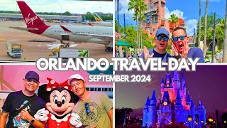 Orlando Florida TRAVEL DAY  Virgin Atlantic Premium Economy  MAN to MCO Walt DIsneyworld Sept 2024 [upl. by Lang]