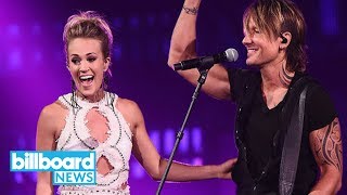 Keith Urban amp Carrie Underwood Perform The Fighter at CMT Music Awards 2017  Billboard News [upl. by Wilkins]