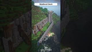 Minecraft Medieval Dock  Timelapse shorts [upl. by Eillil]