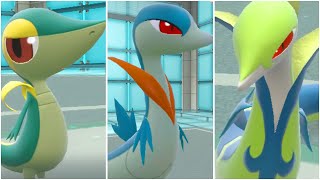 FULL SNIVY EVOLUTION TEAM Shiny Snivy Servine Serperior Contrary Moveset Pokemon Scarlet Violet [upl. by Desiree]