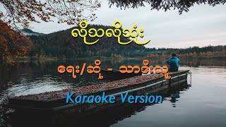 လိုသလိုသုံး သာဒီးလူ Myanmar Karaoke Song [upl. by Bonne740]