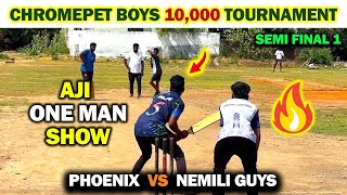 🔥Semi Final 1🔥 Phoenix🏏 vs Nemili Guys🏏  Chrompet 10000 Chucking 🏆  tennisballcricket cricket [upl. by Dorita112]