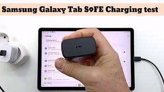 Samsung Galaxy Tab S9 FE charging test with 25 30  45 watt chargers [upl. by Sallee48]