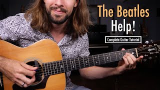 The Beatles quotHelpquot  Easy Guitar Songs Lesson [upl. by Haikezeh922]