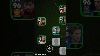 POTW squad  4231 Formation  efootball mobile 2025  efootball shorts efootballmobile pes [upl. by Ainoda]