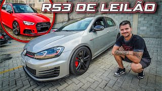 COMPREI UMA RS3 NO LEILAO PARA TRANSFORMAR MEU GTI MK7 [upl. by Eilyw632]