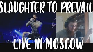 SLAUGHTER TO PREVAIL Bratva Live In Moscow REACTION [upl. by Anitroc253]