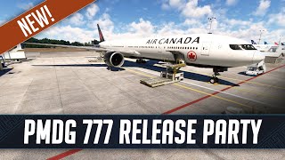 MSFS LIVE  PMDG 777300ER Release Party  Air Canada Delivery Flight [upl. by Guise]