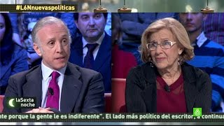 laSexta Noche  Manuela Carmena quotMonedero no supo explicar sus problemas con Haciendaquot [upl. by Aneeuq]