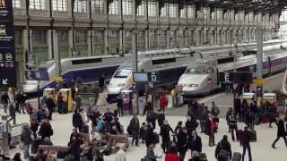 TGV HighSpeed Rail Travel  France [upl. by Ainimre]