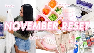 November Monthly Reset Routine Trader Joes Haul Snack Boxes Laundry  Roxy James monthlyreset [upl. by Durrej]