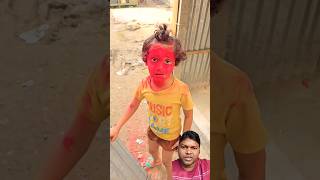 OMG Bandariya banaa Diya 😂 holi happyholi funny comedy holispecial tiktokvideo shorts [upl. by Nerw]