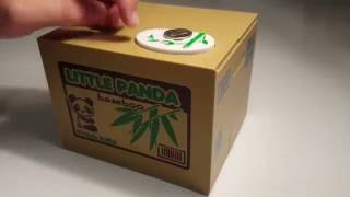 Coin Stealing Little Panda Bamboo Coin Bank  A Great Gift Idea [upl. by Tillion]