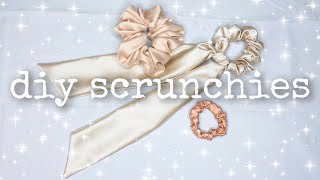 How to Make Scrunchies  DIY Scrunchie Tutorial  3 Styles  3 Easy Ways [upl. by Mathias]