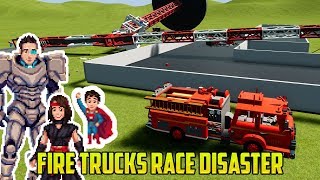 Cars for Kids  FIRETRUCKS RACECARS MONSTER TRUCKS BRICK RIGS CRAZINESS [upl. by Ardnu725]