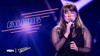 Charlotte  Falling  Blind Auditions 1  The Voice van Vlaanderen  VTM [upl. by Barbara]