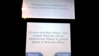 Comment formater sa console 2ds 3DS [upl. by Ynos]