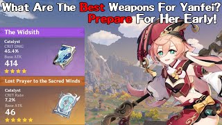 What Are The Best Weapons For Yanfei In Genshin Impact Prepare For The Zhongli Rerun Banner Early [upl. by Serica232]