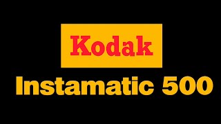 Kodak Instamatic 500  126 Format Cartridge Film Camera [upl. by Kaule]