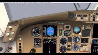 FS2004 LevelD B767 takeoff [upl. by Hsetim]