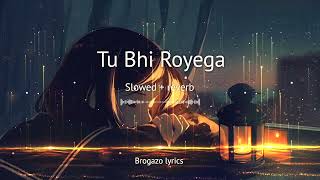 Tu Bhi royega  Slowed  reverb  lofi song  Jyotica Tangri  sad song  slowed and reverb songs [upl. by Berkman]