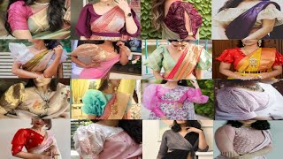 Creative Blouse Sleeve Designs For Sarees [upl. by Nahoj942]