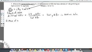 Calculating the boiling point of a solution [upl. by Ruthanne869]