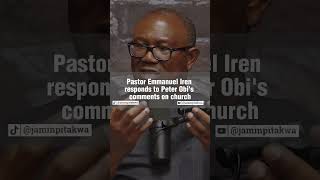 Emmanuel Iren responds to Peter Obis comments on church [upl. by Esinned]