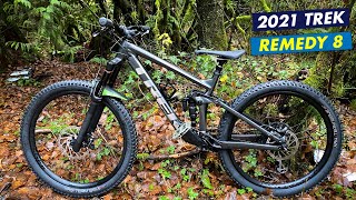 My New 2021 Trek Remedy 8 Tour of the bike and initial review [upl. by Yecaj]