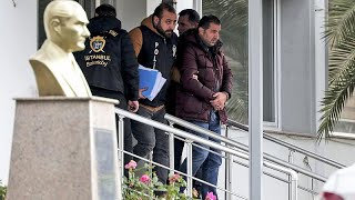 Carlos Ghosn escape Turkish suspects appear at Istanbul court [upl. by Kohl]