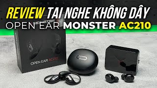 Review Thực tế Tai Nghe Không Dây Monster Open Ear AC210 Bluetooth 54 OWS Earhook IPX5 Chống Nước [upl. by Ennirok895]