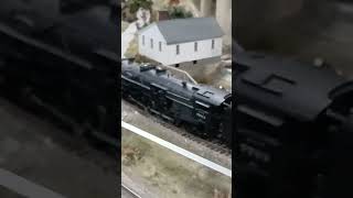 Lake Erie Southern 482 7793 blowing whistle  New Haven 3016 whistle modelrailroad [upl. by Yrogiarc]