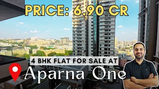 Aparna One 4BHK for Sale at ShaikpetGachibowli  West facing [upl. by Harday]