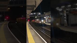 Colas 56049 Passing Brockenhurst Railway Station on Platform 3 late evening [upl. by Giuditta]