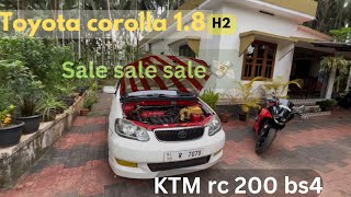 Toyota corolla 18H2 and KTM RC 200 for sale💸Watch full video for details👍toyota corolla ktmrc200 [upl. by Kcuhc]