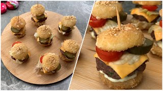 How To Make Mini Burgers  Mini Beef Burgers Recipe  Mini Burgers For Party  Juicy Cookin [upl. by Enelra246]