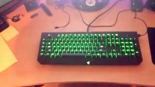 2014 Blackwidow Ultimate Stealth  Razer Keyboard  Backlight Adjustment Range and Brightness [upl. by Singer]