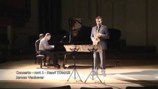 Jeroen Vanbever  Concerto for Alto Saxophone and Orchestra Mvt I  H Tomasi [upl. by Line]