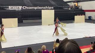 Scwest Winterguard Championships “Titans Wrath” at Ozark High School 2022 [upl. by Aliuqat]