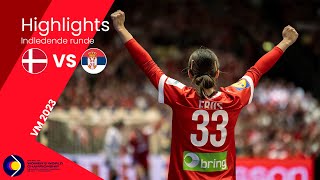 MATCH HIGHLIGHTS  Denmark  Serbia  IHF World Championship 2023 [upl. by Drareg]