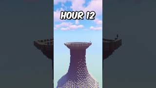 TALLEST MINECRAFT 20H BUILD TIMELAPSE  shorts minecraft [upl. by Einalem]