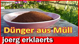 Düngen mit Kaffee Dünger Herstellung aus Kaffeesatz für Pflanzen Garten DIY Tutorial No [upl. by Dayir]