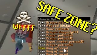 Safe Zone BAITING in PVP Worlds OSRS they think theyre safe [upl. by Llovera]