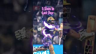 Rinku Singh 5 Sixes In one over  IPL memory   kkr rinkusingh ipl2025 [upl. by Alol133]