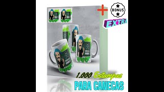 1000 estampas para canecas [upl. by Elleoj]