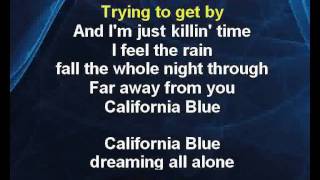 California Blue  Roy Orbison Karaoke tip [upl. by Perzan]