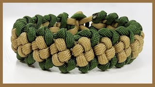 Paracord Bracelet Tutorial quotBoxed Trailquot Bracelet Design Without Buckle [upl. by Aramac903]