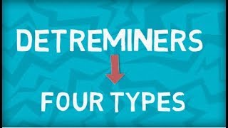 Determiners  Four types of determiners [upl. by Standice]